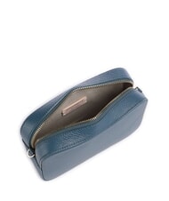 COCCINELLE TEBE Borsa a tracolla in pelle martellata deep blue - Borse Donna - 3