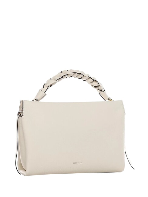 BOHEME GRANA DOUBLE Borsa in pelle martellata con tracolla blanc/des - Borse Donna