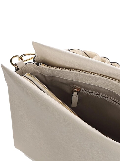 BOHEME GRANA DOUBLE Borsa in pelle martellata con tracolla blanc/des - Borse Donna