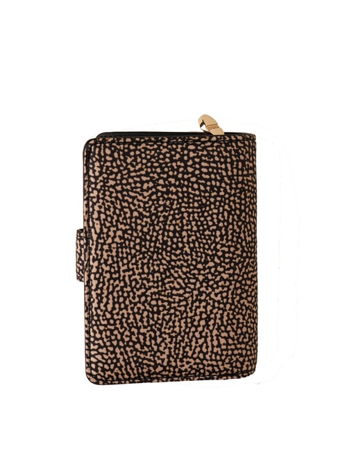 CLASSICA Portafoglio medio con portamonete OP/NATURALE/NERO - Borse Donna