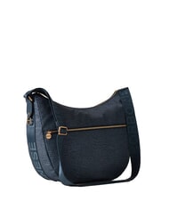 BORBONESE LUNA BAG MEDIUM Sacca a tracolla blu lapis - Borse Donna - 2
