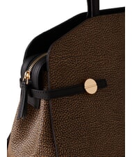 BORBONESE GEMINI Borsa shopping a spalla op naturale/nero - Borse Donna - 3