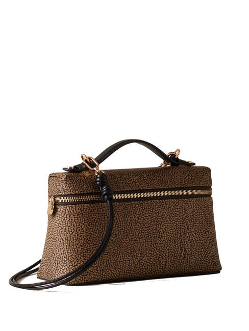 GEMINI Borsa bauletto piccola con tracolla op naturale/nero - Borse Donna