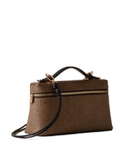 BORBONESE GEMINI Borsa bauletto piccola con tracolla op naturale/nero - Borse Donna - 2