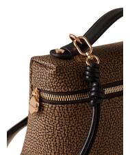 BORBONESE GEMINI Borsa bauletto piccola con tracolla op naturale/nero - Borse Donna - 3