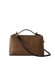 BORBONESE GEMINI Borsa bauletto piccola con tracolla op naturale/nero - Borse Donna - 4