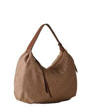 BORBONESE PRIVE Borsa hobo a spalla beige brown - Borse Donna - 2