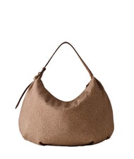 BORBONESE PRIVE Borsa hobo a spalla beige brown - Borse Donna - 5