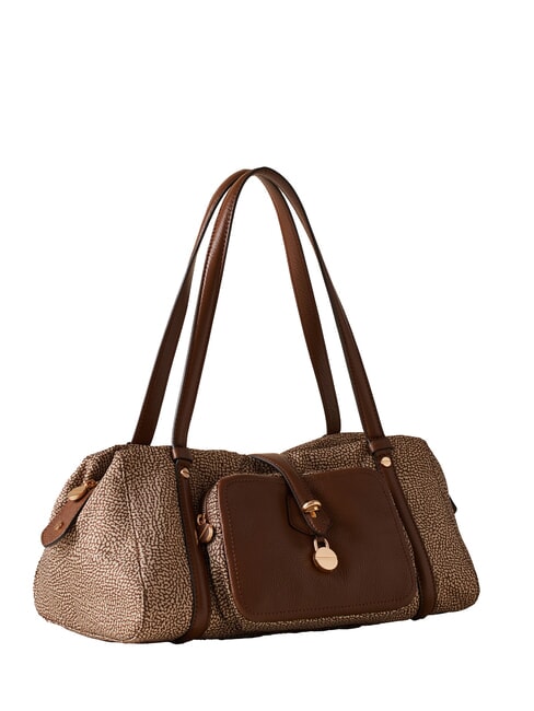 POCHE Borsa a bauletto a spalla beige brown - Borse Donna