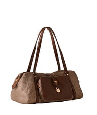 BORBONESE POCHE Borsa a bauletto a spalla beige brown - Borse Donna - 2