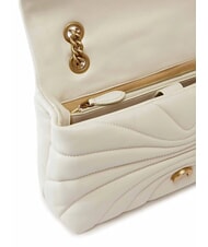 PINKO LOVE PUFF CLASSIC Borsa in nappa a tracolla bianco seta-antique gold - Borse Donna - 3