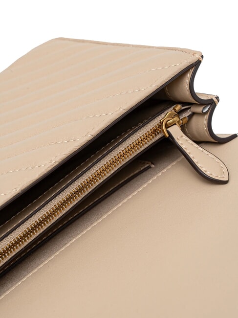 CLASSIC LOVE ONE Borsa in pelle nappa beige-grigio fumo-antique gold - Borse Donna