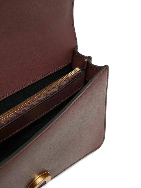 LOVE ONE CLASSIC Borsa mini in pelle a tracolla burgundy wine-antique gold - Borse Donna