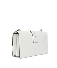 PINKO LOVE ONE Borsa a tracolla con flap bianco nembo-matt. silver - Borse Donna - 2