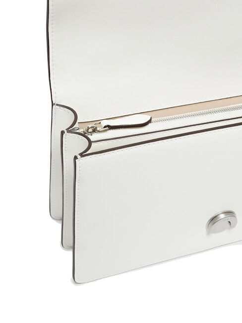 LOVE ONE Borsa a tracolla con flap bianco nembo-matt. silver - Borse Donna