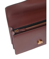 PINKO LOVE ONE CLASSIC Borsa in pelle a tracolla con flap burgundy wine-antique gold - Borse Donna - 4