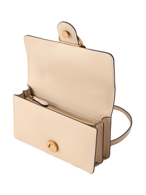 LOVE ONE CLASSIC Borsa mini in pelle a tracolla beige-grigio fumo-antique gold - Borse Donna