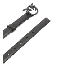 PINKO LOVE BERRY Cintura in pelle color block nero limousine block color - Cinture - 3