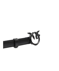 PINKO LOVE BERRY Cintura in pelle color block nero limousine block color - Cinture - 5