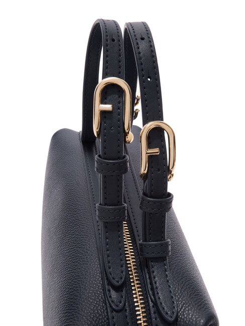 DOUBLE Borsa a bauletto in pelle con tracolla ink blue - Borse Donna