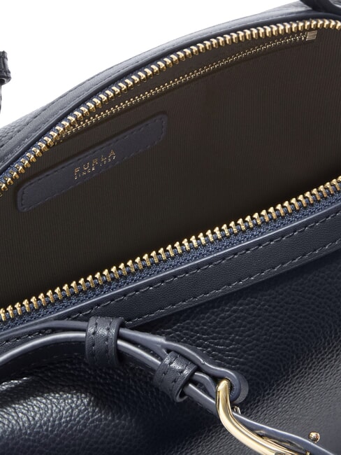 DOUBLE Borsa a bauletto in pelle con tracolla ink blue - Borse Donna