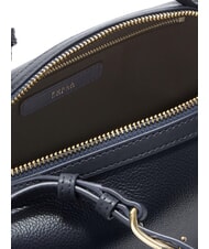 FURLA DOUBLE Borsa a bauletto in pelle con tracolla ink blue - Borse Donna - 4