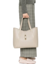 FURLA GOCCIA Borsa a spalla, in pelle linen - Borse Donna - 5