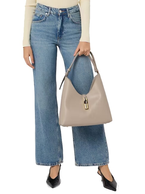 GOCCIA Borsa in pelle a spalla linen - Borse Donna