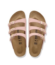 BIRKENSTOCK FLORIDA Ciabatta 3 fasce in pelle nubuck softpink - Scarpe Donna - 4