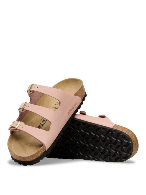 FLORIDA Ciabatta 3 fasce in pelle nubuck softpink - Scarpe Donna