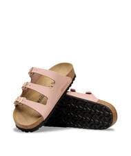 BIRKENSTOCK FLORIDA Ciabatta 3 fasce in pelle nubuck softpink - Scarpe Donna - 6