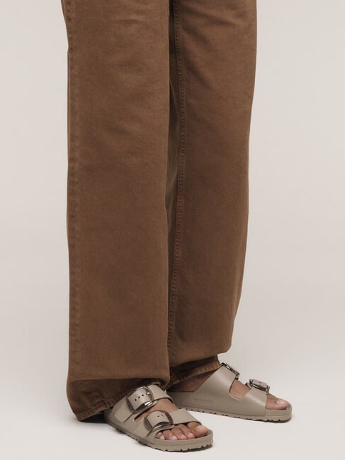 ARIZONA BIG BUCKLE EVA Ciabatta a 2 fasce con fibbie gray taupe - Scarpe Donna