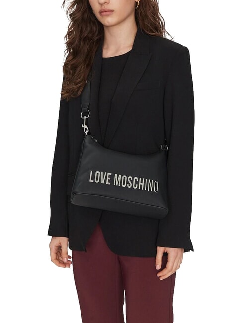 BOLD LOVE Borsa a spalla nero lacca - Borse Donna