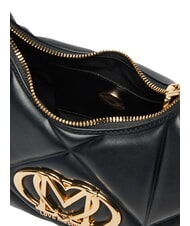 LOVE MOSCHINO EMBOSSED Borsa a spalla, con tracolla Nero - Borse Donna - 3