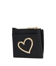 LOVE MOSCHINO HEART TURNLOCK Portacard / Portamonete Nero - Portafogli Donna - 2