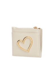 LOVE MOSCHINO HEART TURNLOCK Portacard / Portamonete avorio - Portafogli Donna - 2