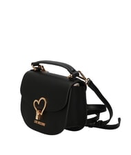 LOVE MOSCHINO HEART TURNLOCK Mini Bag a mano, con tracolla Nero - Borse Donna - 2