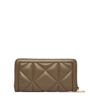 LOVE MOSCHINO EMBOSSED Portafoglio grande zip around fango - Portafogli Donna - 3
