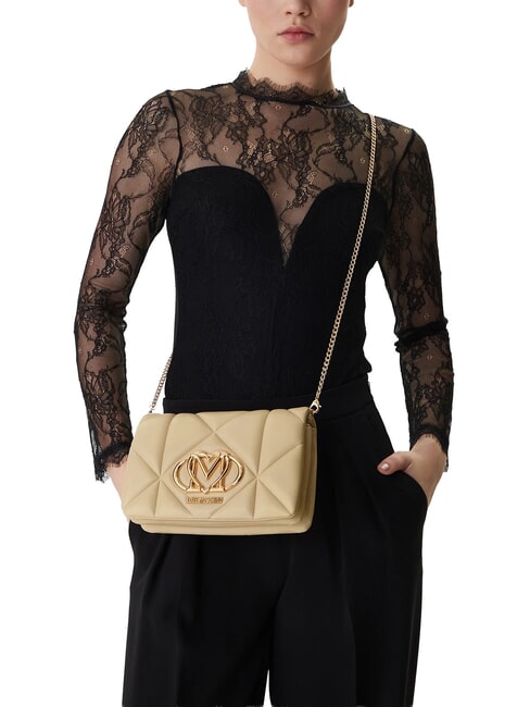 EMBOSSED Portafoglio grande zip around fango - Portafogli Donna