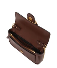 PINKO LOVE ONE POCKET Borsa in pelle burgundy wine-antique gold - Borse Donna - 5