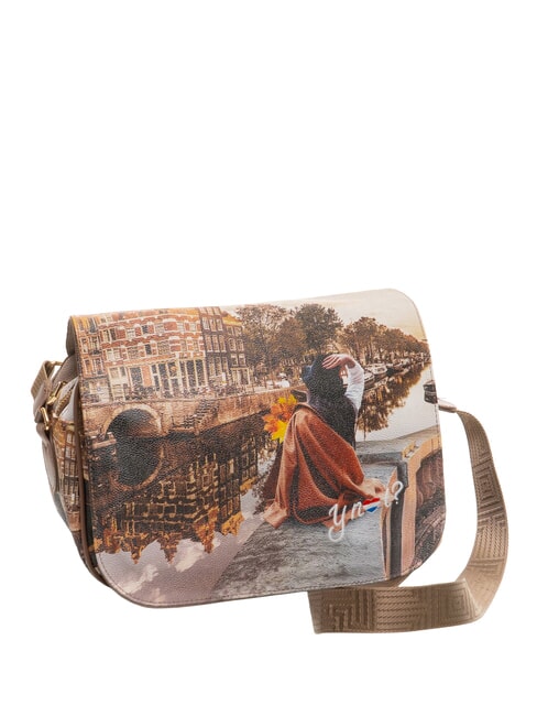 YESBAG Borsa a tracolla con due scomparti autumn in hollad - Borse Donna