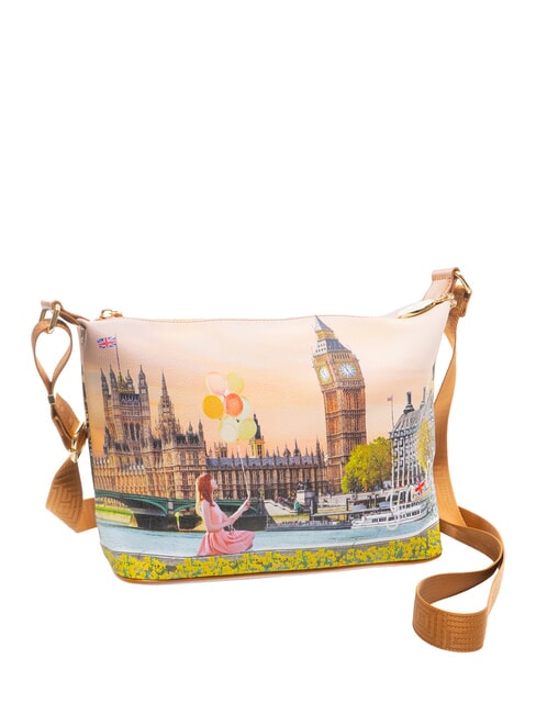 YESBAG Borsa hobo grande a tracolla yellow flower - Borse Donna