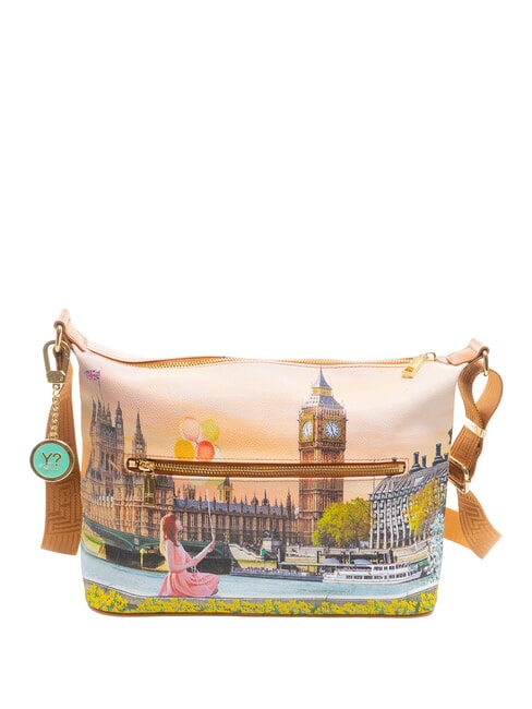 YESBAG Borsa hobo grande a tracolla yellow flower - Borse Donna