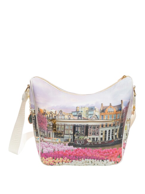 YESBAG Borsa a spalla con tasca tulips - Borse Donna