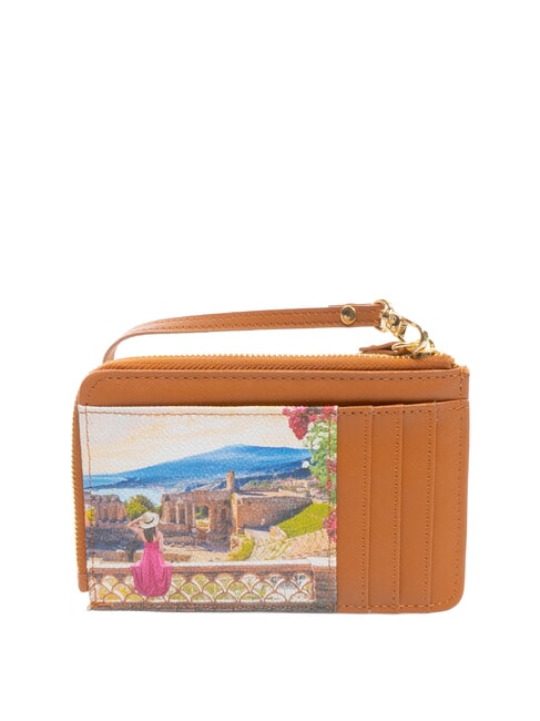 YESBAG Portacarte piatto con zip e polsierina taormina summer - Portafogli Donna