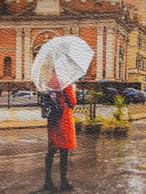 YESBAG Borsa a tracolla con due scomparti rome raining - Borse Donna