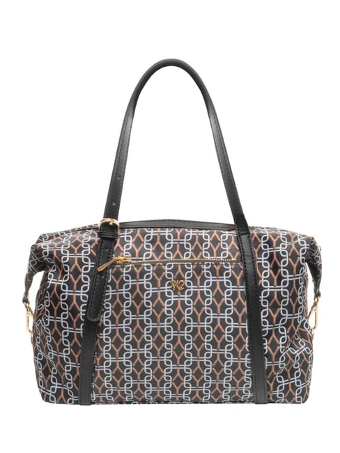 AUDREY Borsa a spalla logo all over NERO - Borse Donna