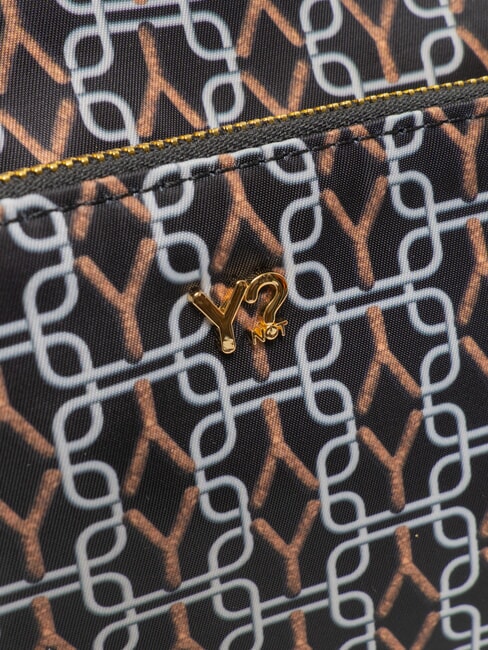 AUDREY Borsa a spalla logo all over NERO - Borse Donna