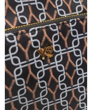 YNOT AUDREY Borsa a spalla logo all over NERO - Borse Donna - 3