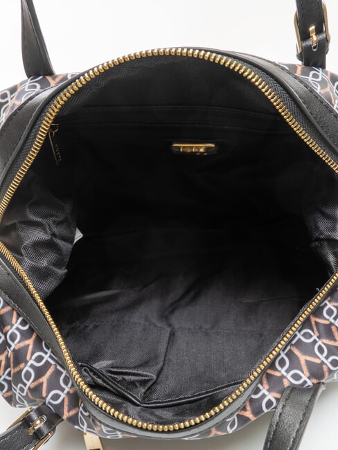 AUDREY Borsa a spalla logo all over NERO - Borse Donna